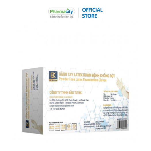 Găng tay y tế không bột BKGloves Size L (100 Chiếc/Hộp)