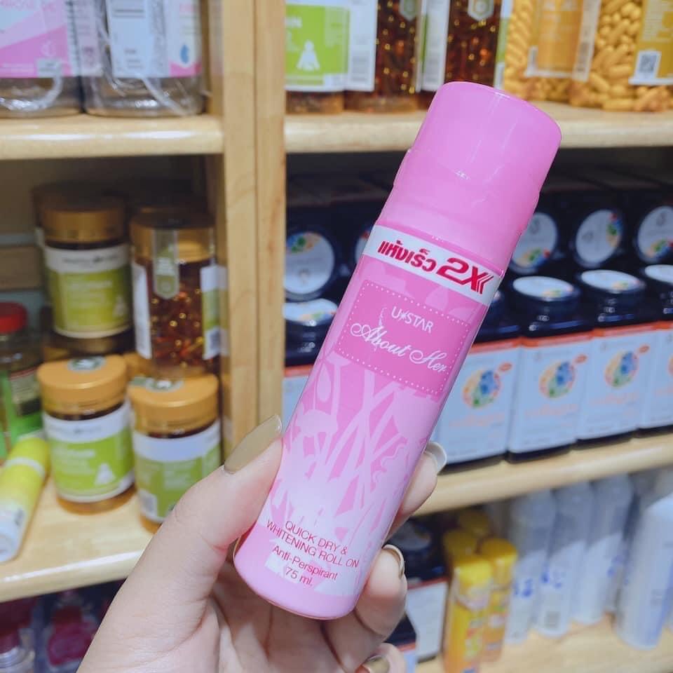 [Nội Địa Thái]  Lăn nách khử mùi siêu thơm 2x Thái lan 75ml