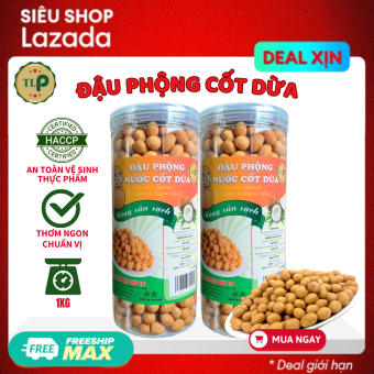 ĐẬU PHỘNG CỐT DỪA TÂN LỘC PHÁT 1KG ĐỒ ĂN VẶT YÊU THÍCH