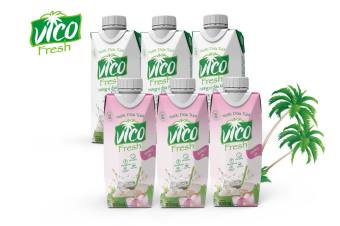 COMBO 6 HỘP 330ML NƯỚC DỪA VICO FRESH (2 DỨA 2 XIÊM, 2 NATURAL)