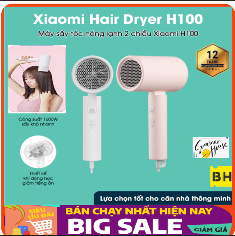 Mua Máy Sấy Tóc,Máy Uốn Tóc, Máy Kẹp Tóc Đa Năng,Máy Sấy Tóc Cầm Tay Xiaomi Công Suất Lớn,Ít Ồn,Sấy Nhanh Khô Không Bị Xơ Tóc Bổ Sung Ion Âm Làm Giúp Loại Bỏ Tóc Tĩnh Điện,Se Khít Tóc Vảy Cho Mái Tóc Mềm Mượt Hơn.Bảo Hành 12 Tháng