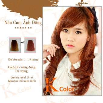 Thuốc nhuộm tóc màu NÂU CAM Kcolor Kcolor