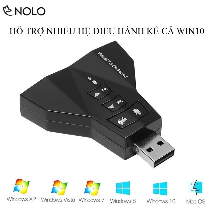 Usb ra sound 3d, 5.1, 7.1 - bộ chuyển usb ra âm thanh - dùng cho máy tính bị hỏng card âm thanh
