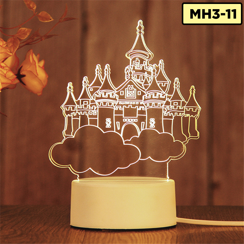 Đèn LED 3D nhiều mẫu khác nhau, quà tặng tình yêu, mô hình xe đẹp,đèn ngủ đèn trang trí decor