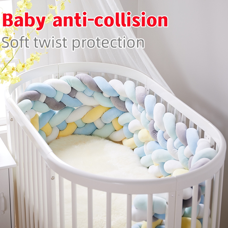 Kids Bed Bumper Soft Safety Cushion For Baby Crib Protection - Main Image