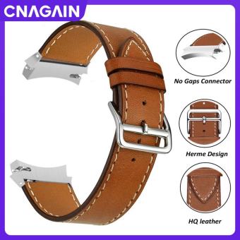 Dây Đeo Cho Samsung Galaxy Watch 5/5pro 45Mm 44Mm 40Mm Watch 4 4 Classic 46Mm 42Mm Thắt Lưng Bằng Da Không Lỗ Vòng Đeo Tay Dây Đeo Đồng Hồ Thông Minh