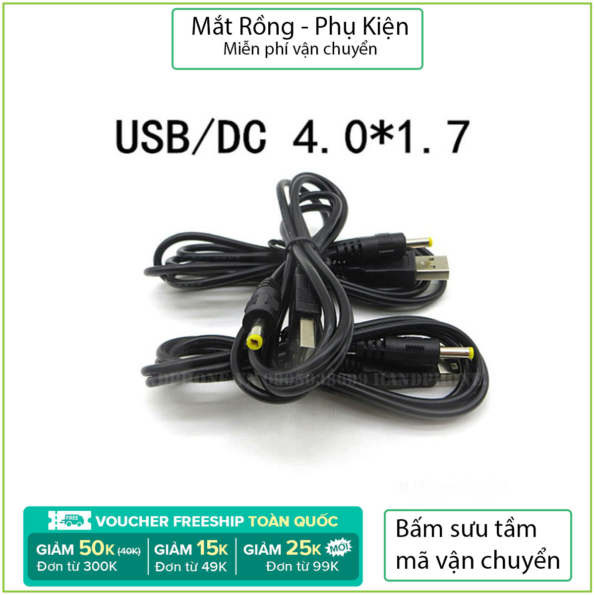 Cáp USB ra cổng tròn 4mm(đầu PSP)