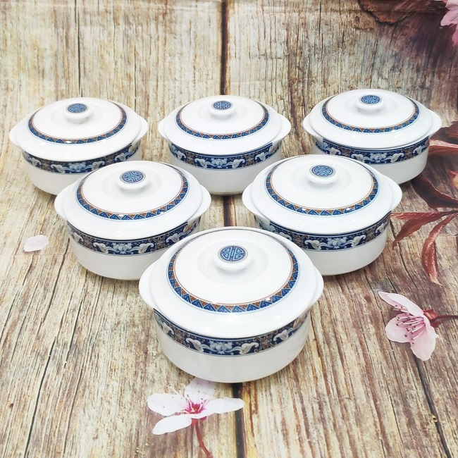 Thố sứ đựng yến Minh Long - thố sứ đựng yến