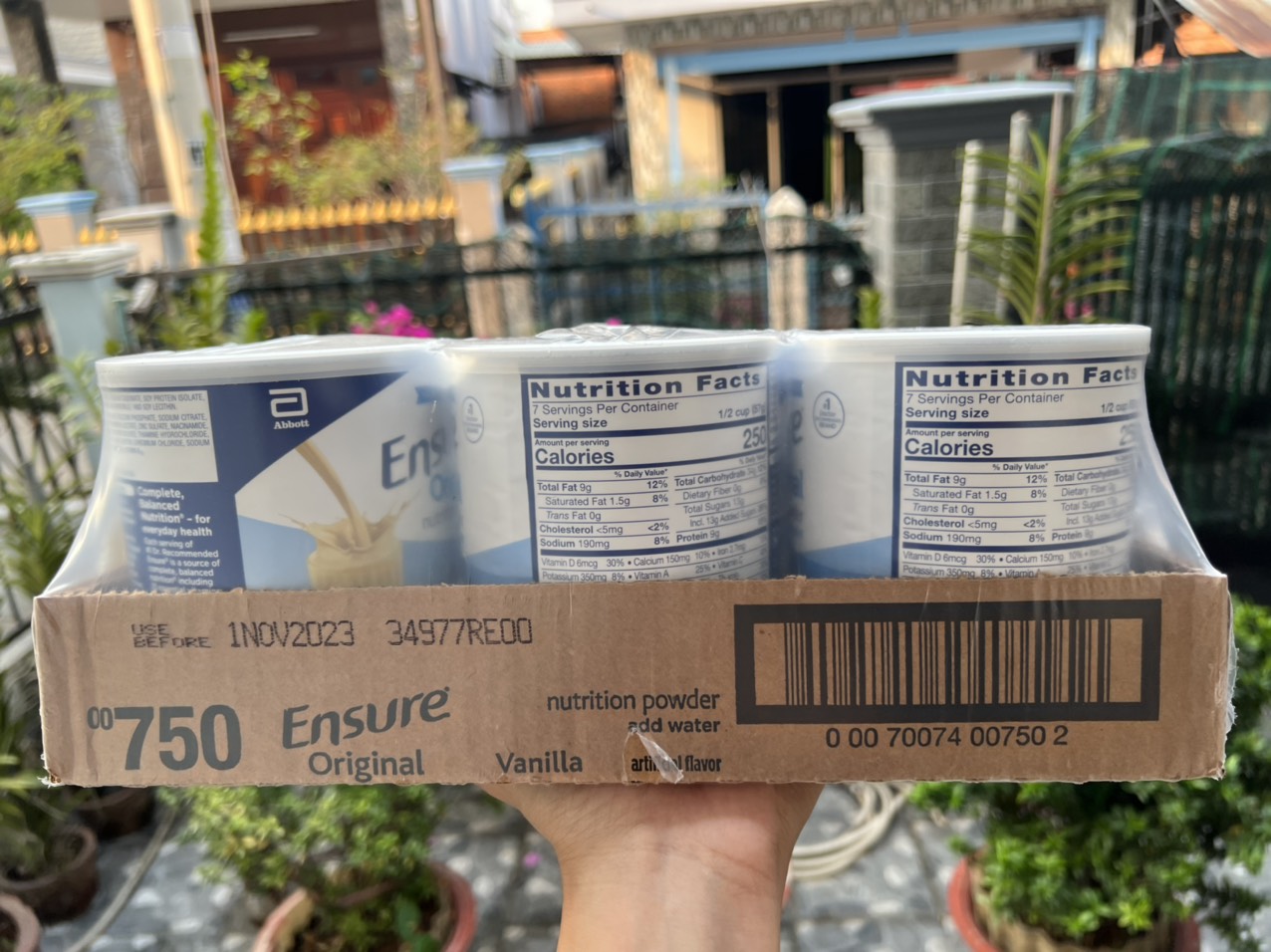 Sữa ensure mỹ original nutrition powder mẫu 397g [date 2-2025)