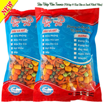 Combo 2 Túi Đậu Thập Cẩm Funmix (Túi 400gr) Rồng Con - Đồ ăn vặt