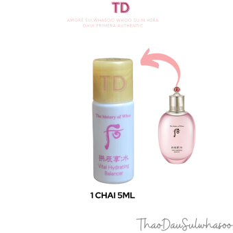 5ml Nước hoa hồng Whoo Vital Hydrating Balancer dưỡng ẩm dồi dào cho da không nhờn hợp da dầu tloskorea cũ