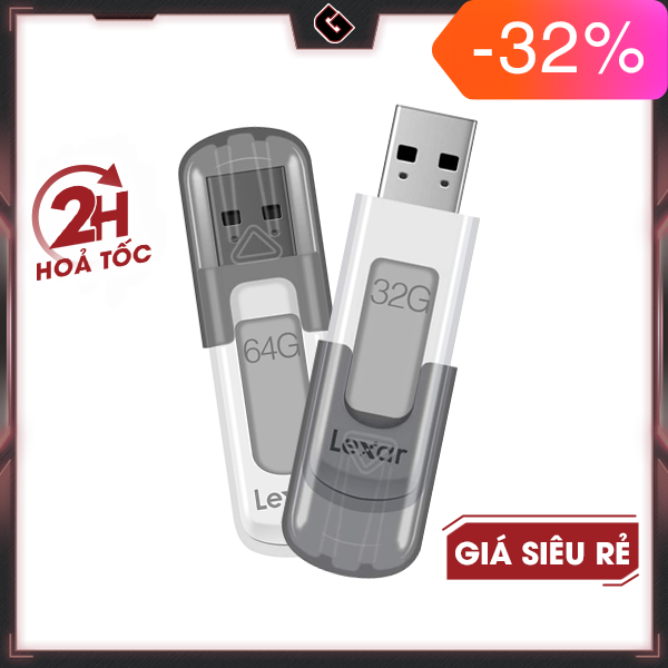 Usb lexar jump drive v100 3.0 32gb/ 64gb - hàng chính hãng