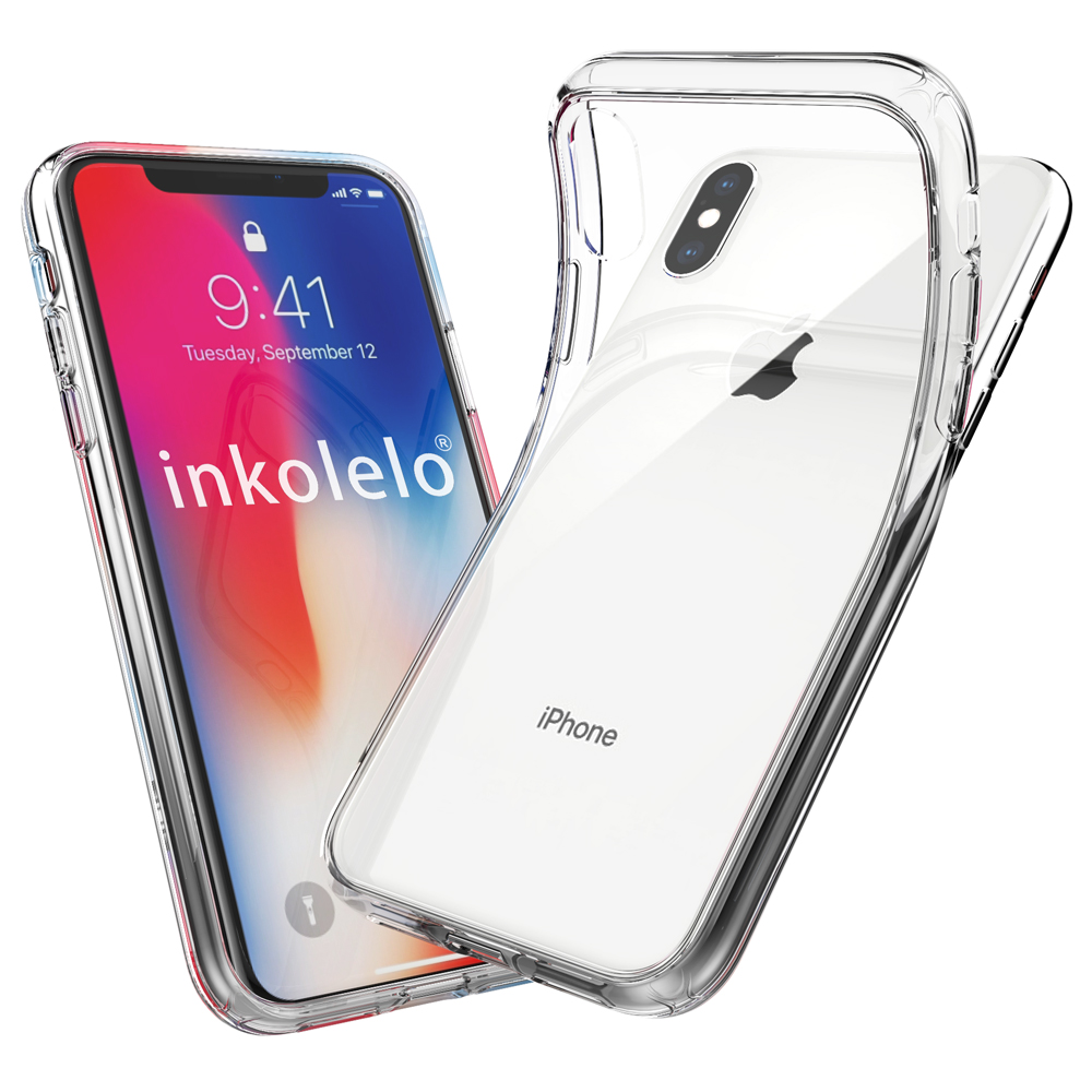 Inkolelo ốp ốp trong suốt cho iphone x iphone xs iphone 7 iphone 8 iphone 7 plus iphone 8 plus ốp tpu mềm chống sốc chống trầy xước trong suốt