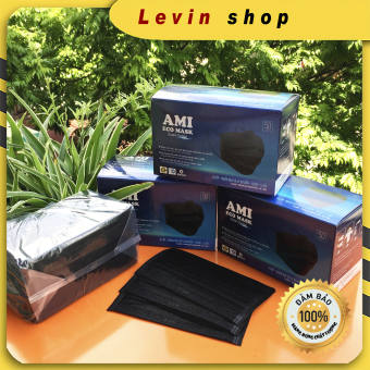 [4 lớp] [Màu đen] Khẩu trang y tế Ami