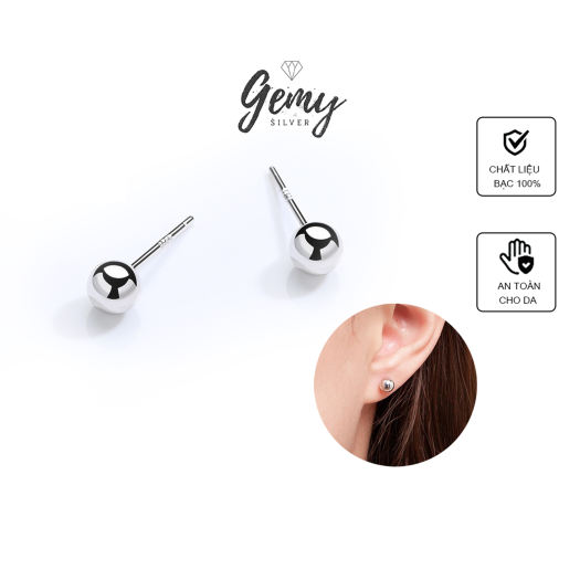 Khuyên tai bạc nữ vòng tròn đeo vành tai cá tính, bông tai bạc 925 DUYSON  SILVER [KVDDKX1] | Shopee Việt Nam