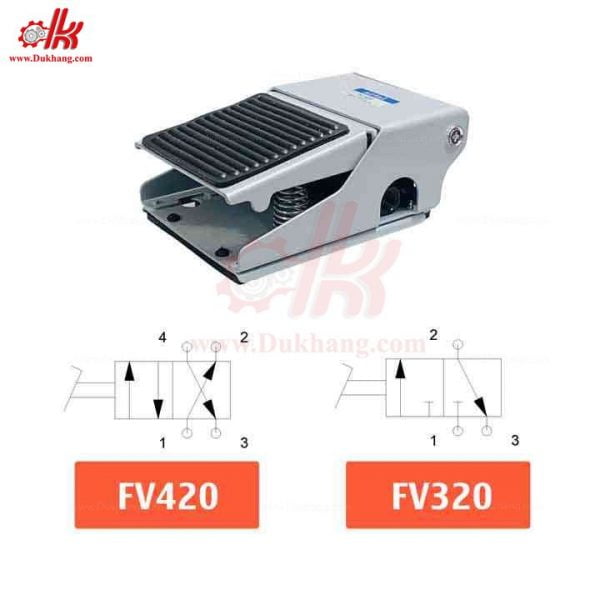 Van đạp chân khí nén FV