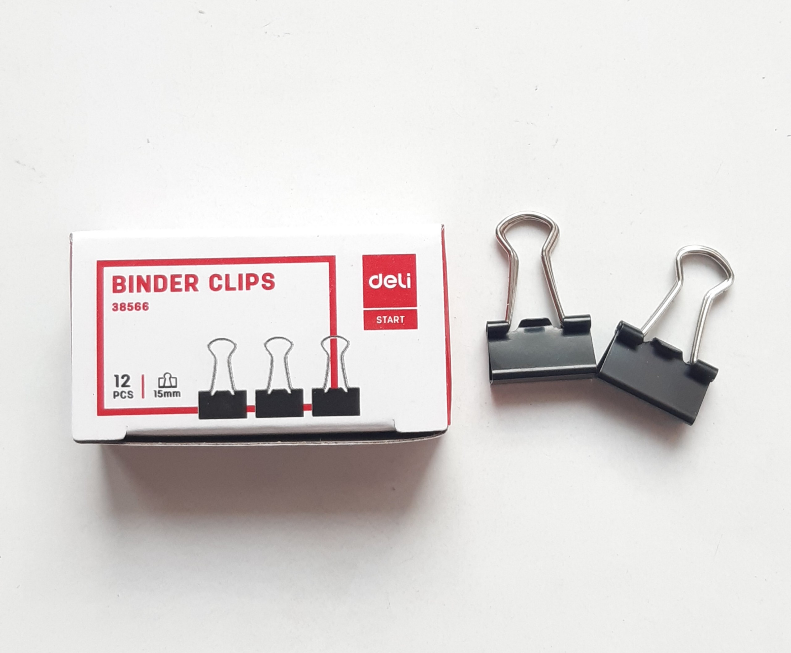Kẹp Bướm Sắt đen hộp giấy Deli Nhiều Kích Thước