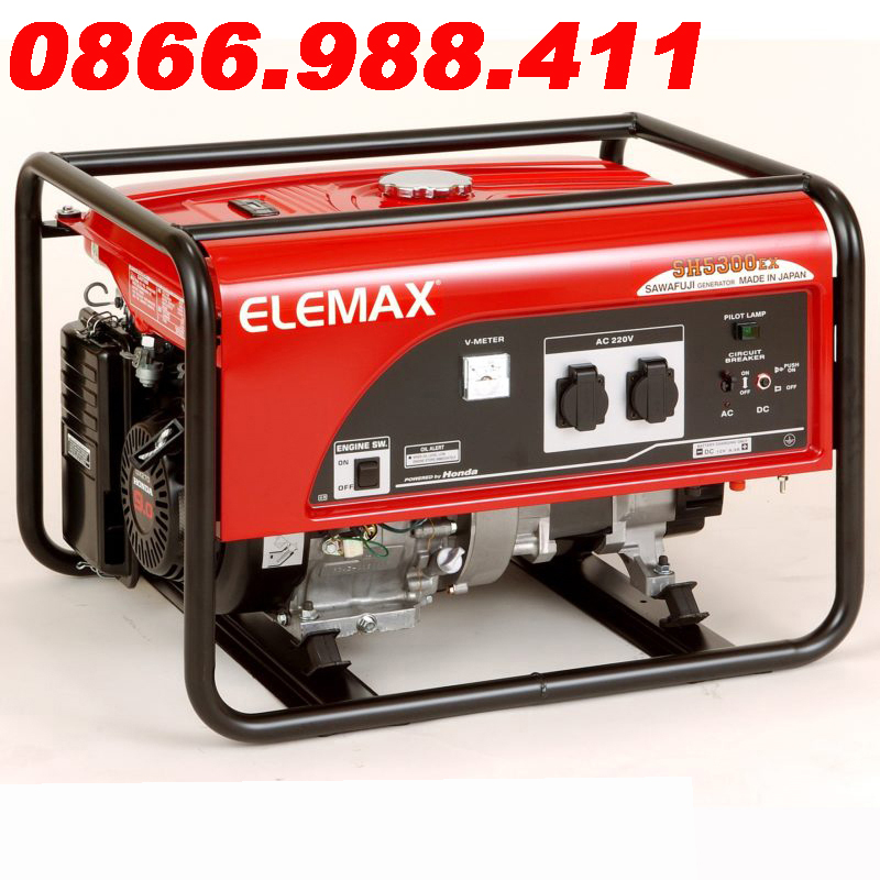 Máy phát điện chạy xăng 4.7kva elemax sh5300ex