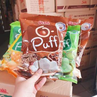 Kẹo Bông xốp các vị Oishi Puff gói 84g (24 cái)