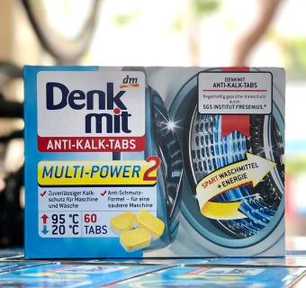 Hộp 60 viên tẩy lồng máy giặt siêu sạch, khử mùi hiệu quả Denk Mit - hàng nội địa Đức
