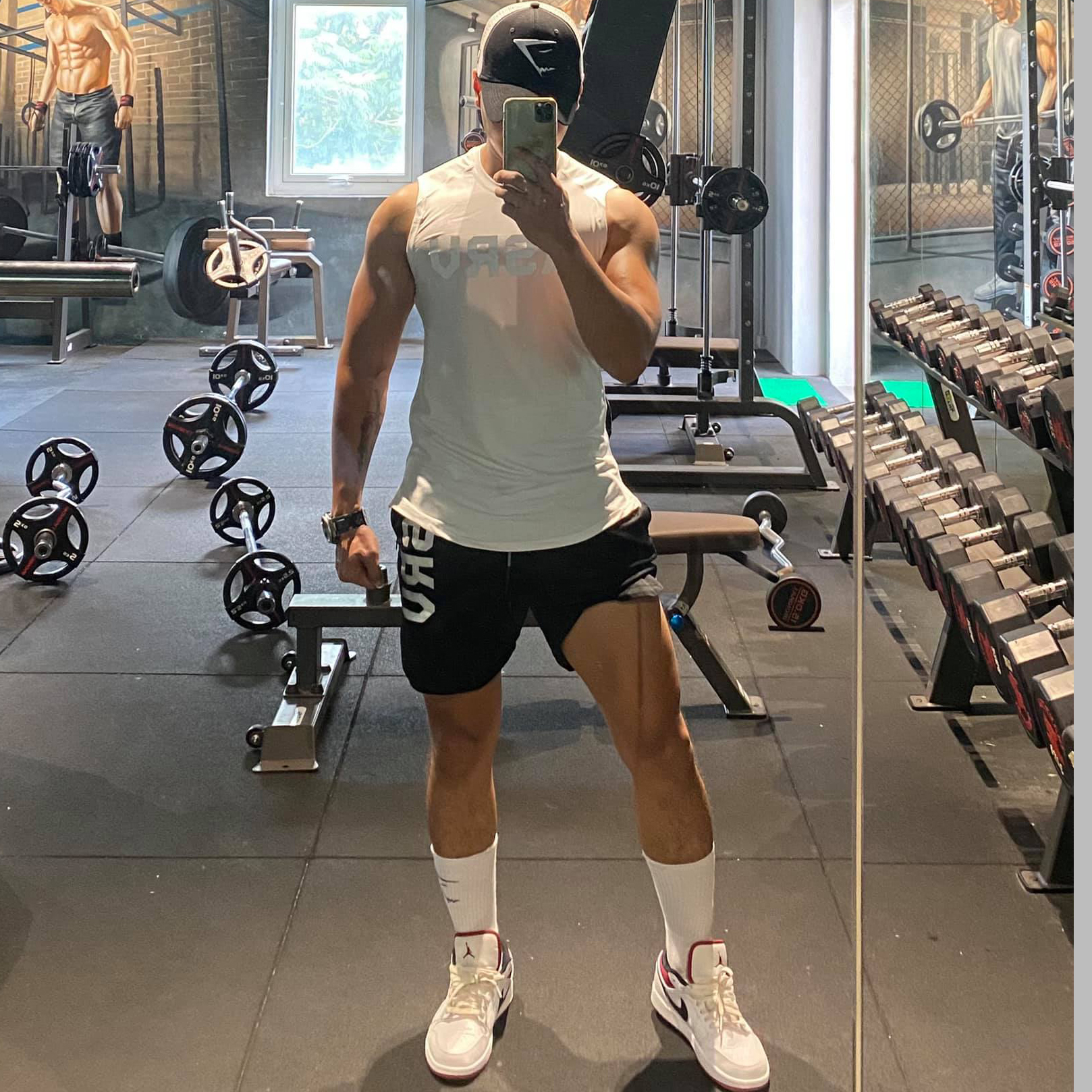 [Hoàn tiền 20%] Bộ Quần Áo Gym Nam Sát Nách ASRV Thun Dệt Kim Co Giãn Thoáng Mát Thấm Hút Mồ Hôi