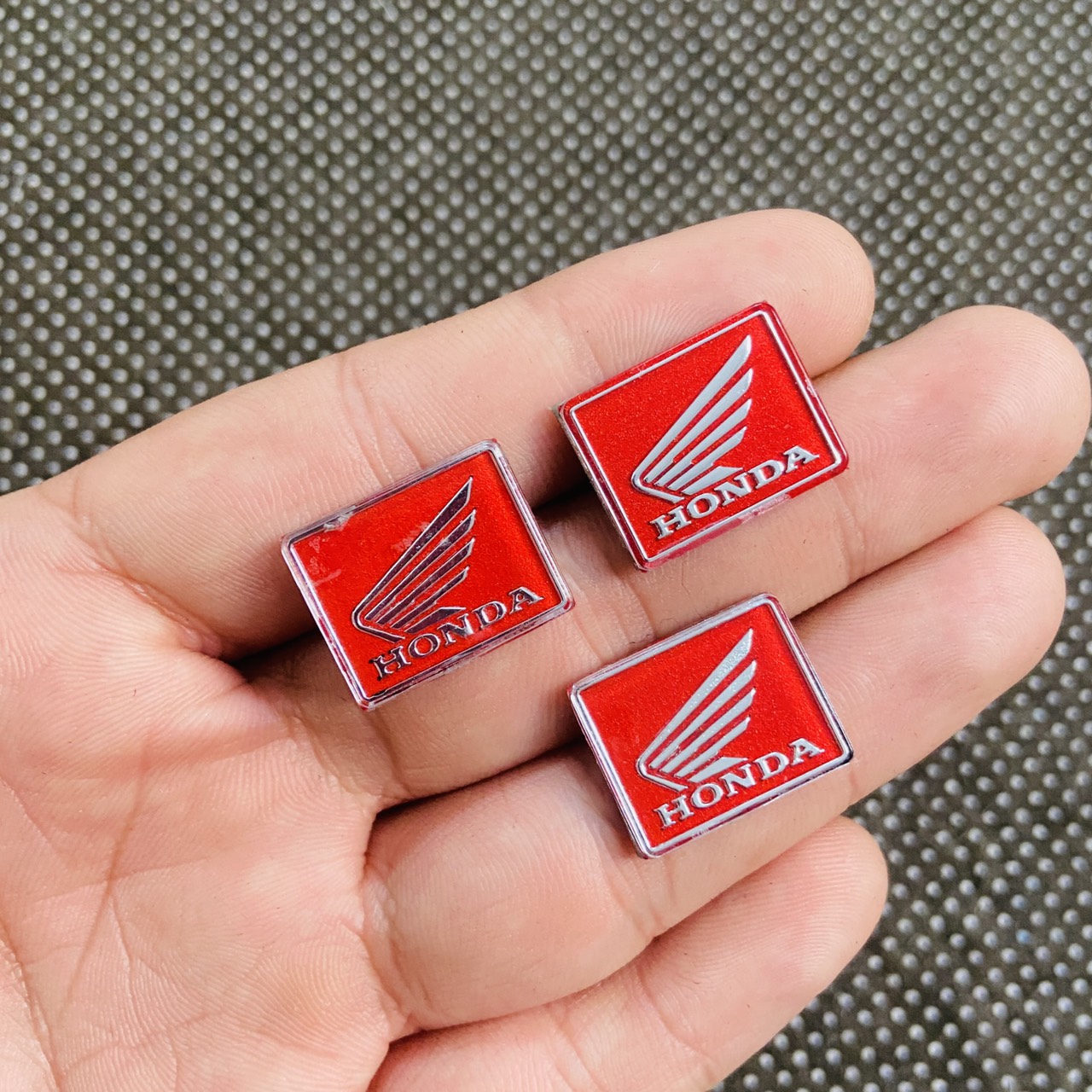 Bộ 3 logo Honda màu đỏ chính hãng Made in Japan  Shopee Việt Nam