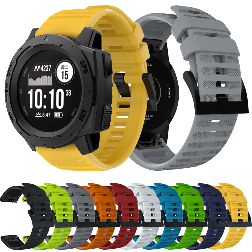 Quickfit dây đeo đồng hồ 22mm cho garmin instinct 2/epix/fenix 7/fenix 6/6 pro/fenix 5/5 plus/5 sapphire/forerunner 935/945 lte/quatix 5 phụ kiện dây đeo cổ tay bằng silicon