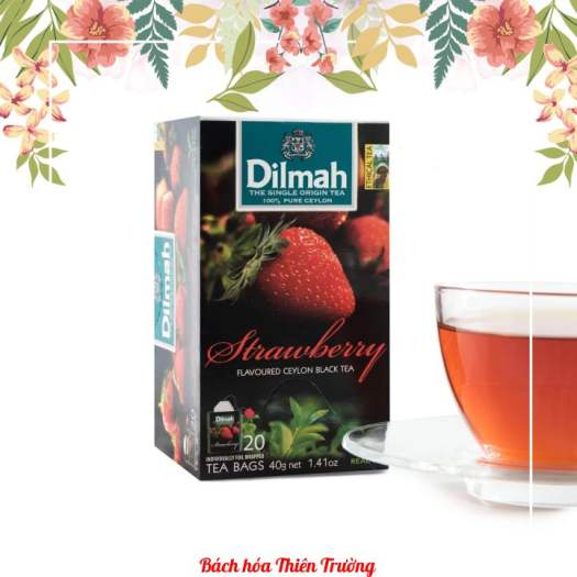 Trà Dilmah Hương Dâu Hộp 30g - 20 Túi Lọc