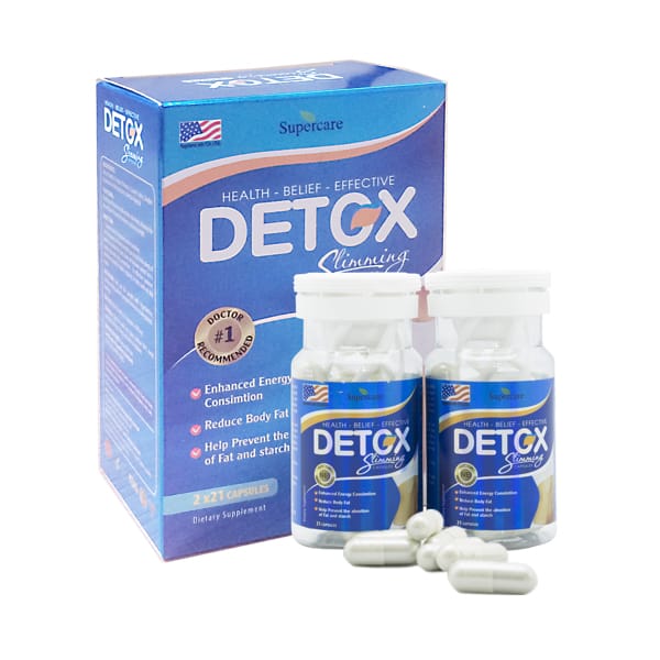 Liệu trình 2 hộp giảm cân Detox Slimming an toàn hiệu quả