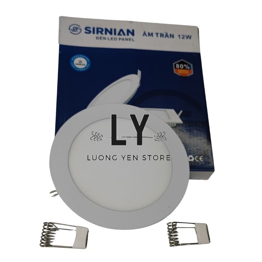 Đèn LED âm trần 9W Sirnian ánh sáng trắng tiết kiệm điện, siêu bền cao cấp