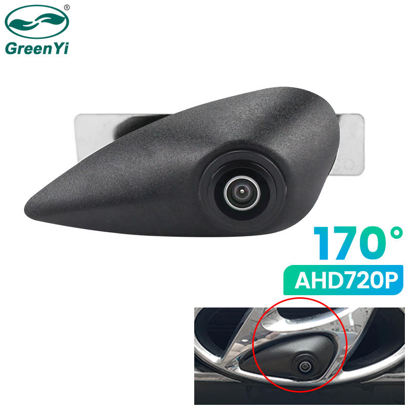 Greenyi camera quan sát phía trước xe hơi ahd 170 p 720 ° cho dòng hyundai camera đánh dấu logo chip ccd xe quan sát ban đêm lắp đặt chắc chắn
