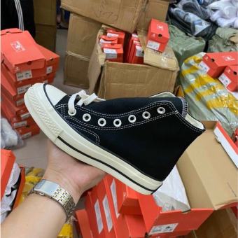 Giày CONVERSE 1970s [🌸FULLBOX] CONVERSE Cổ Cao/Thấp , Giày CV Đen Trắng, Mũi bóng, lót xanh