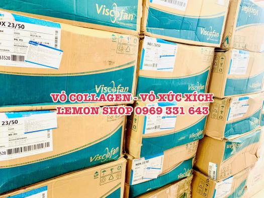Combo 5 Vỏ xúc xích Collagen size 25mm Viscofan Đức làm xúc xích, lạp xưởng (loại 1 NDX)