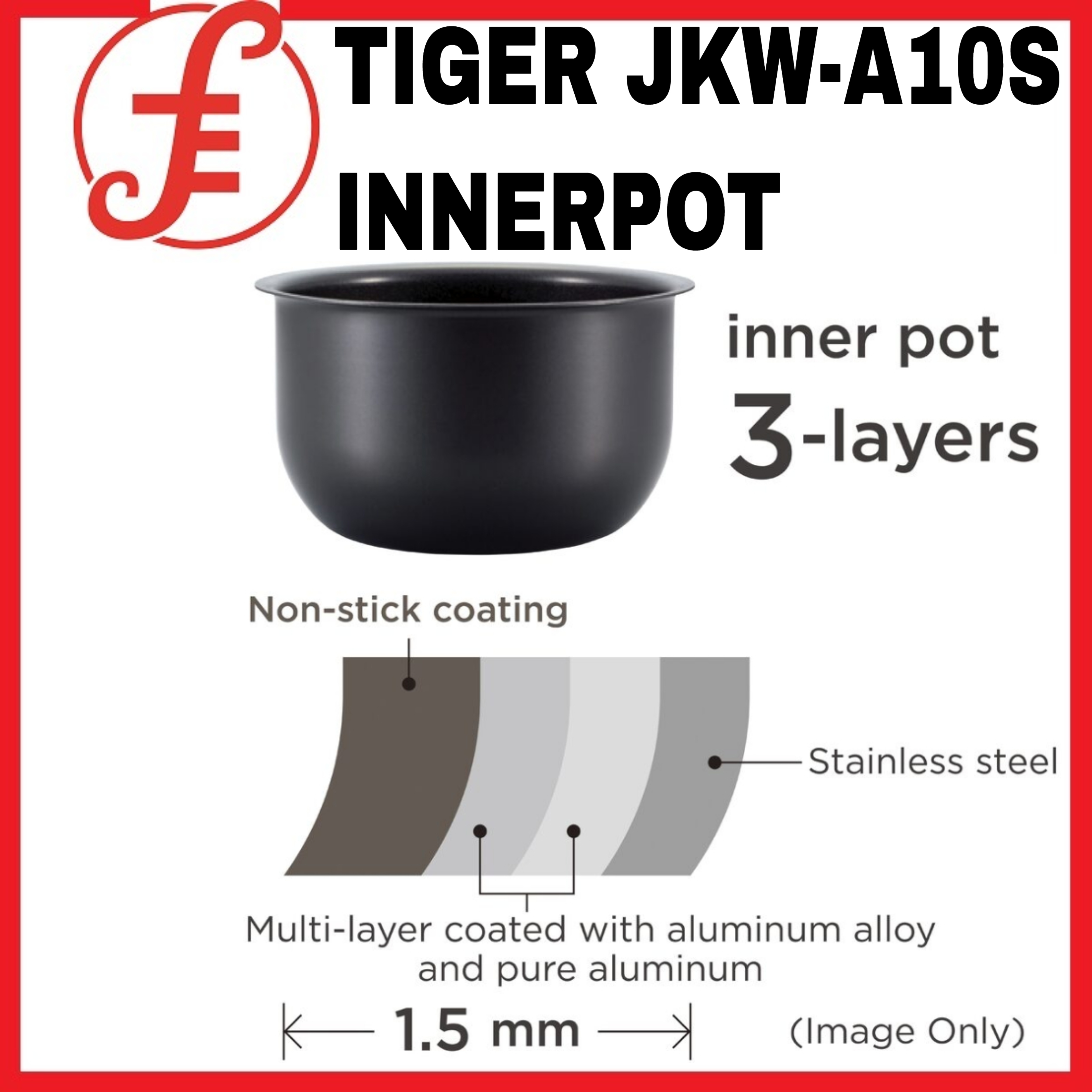Tiger JAI1179 Inner Cooking Pan – Replacement Pot For Your Rice Cooker-784656