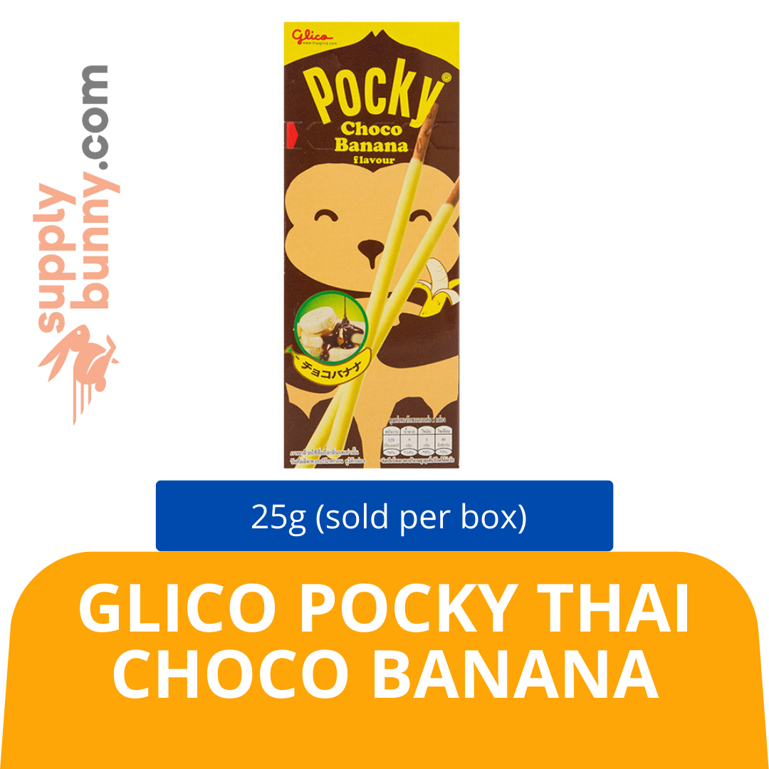 Glico Pocky Thai Choco Banana 25g (sold per box) Mix SKU: 8851019010274