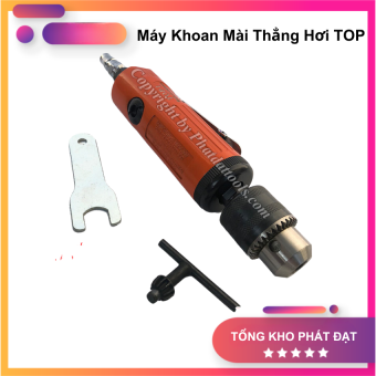 Máy Khoan Mài Thằng Dùng Khí Nén TOP, Đầu Kẹp 3 Chấu 10mm Tiện Dụng, Hàng Chính Hãng Đài Loan