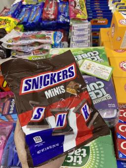 Socola Snickers nhân đậu phộng,caramel Minis gói 70g
