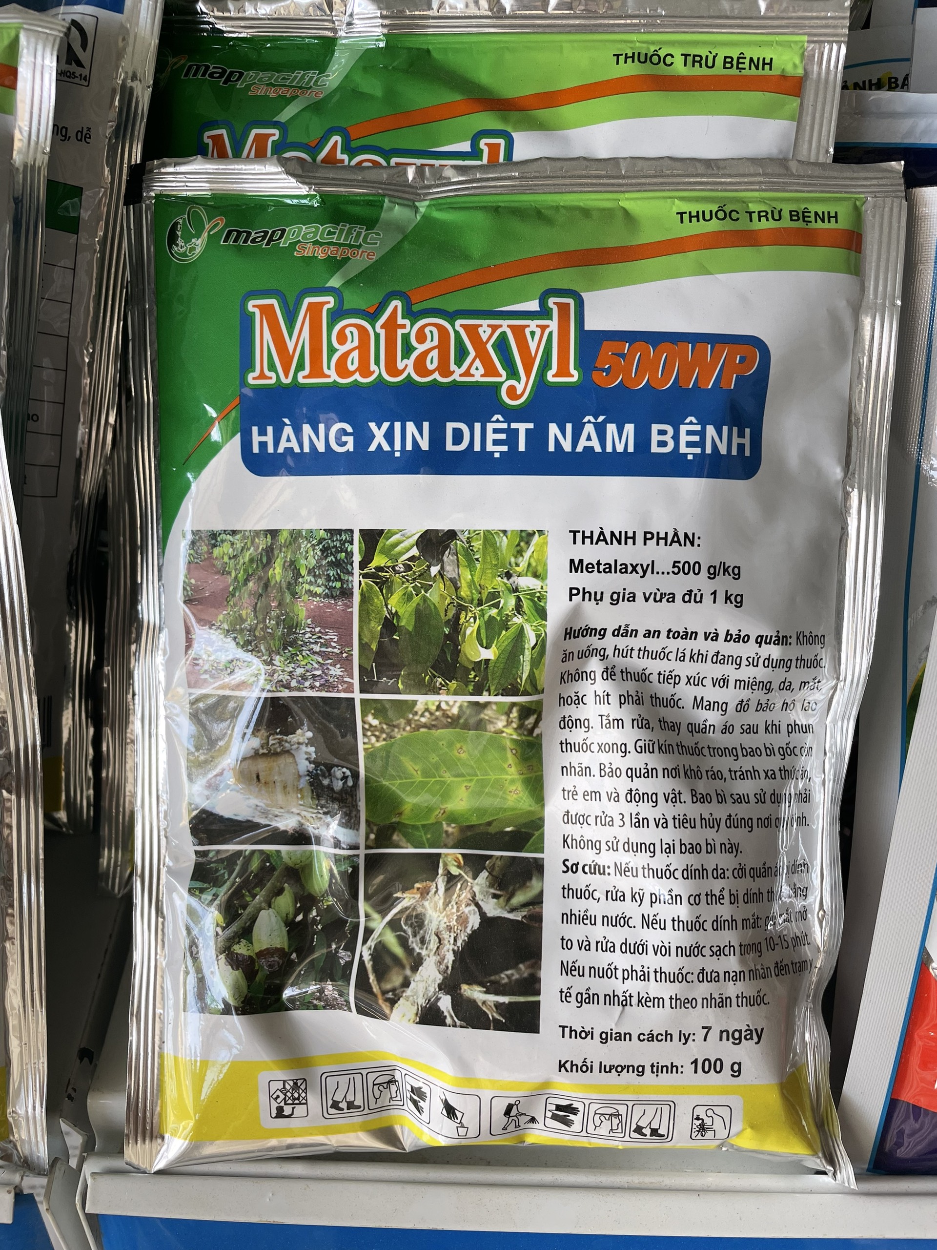 Thuốc trừ nấm bệnh Mataxyl 500WP thương hiệu Mappacific