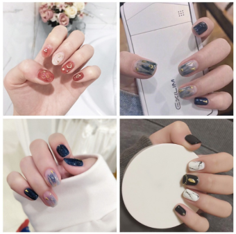 Combo 2 tấm Sticker Dán Móng Tay Mẫu Mới