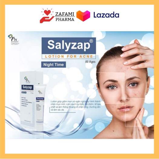 Chấm mụn Fixderma Salyzap kem chấm mụn, tẩy tế bào chết, đánh bay mụn ẩn, mụn đầu đen, giảm thâm da mụn, có thể thay thế chấm mụn neogen, differin, miếng dán mụn (20ml) - Zafami Pharma