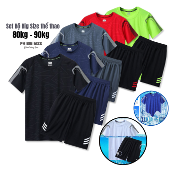 Bộ đồ thể thao size lớn bigsize ngoại cỡ 80kg -90kg