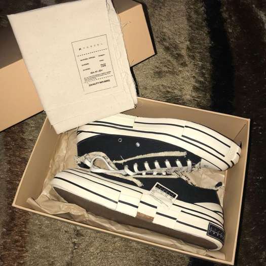 Giày Xvessel rách đế gỗ hàng ( Full box)