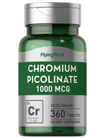 PipingRock Ultra Chromium Picolinate 1000 mcg 360 Tablets