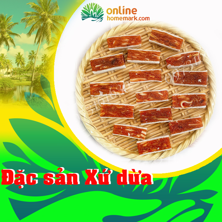 Kẹo khóm mít dừa non Bến Tre- đồ ăn vặt