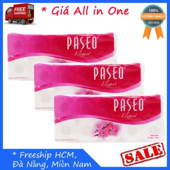 Combo 3 lốc Giấy vệ sinh Paseo 10 cuộn 3 lớp
