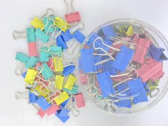 KẸP BƯỚM MÀU GSTAR-NHIỀU SIZE+MÀU (BINDER CLIPS)