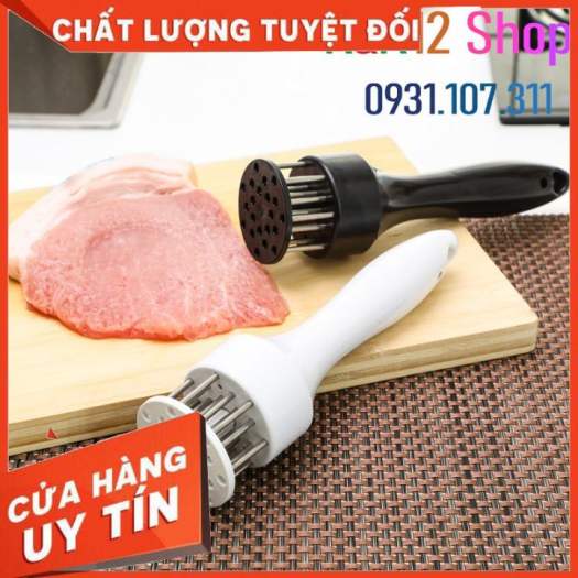 Dụng cụ l&agravem mềm thịt xăm da heo quay gi&ograven. Dụng cụ xăm thịt loại lớn 21 kim.