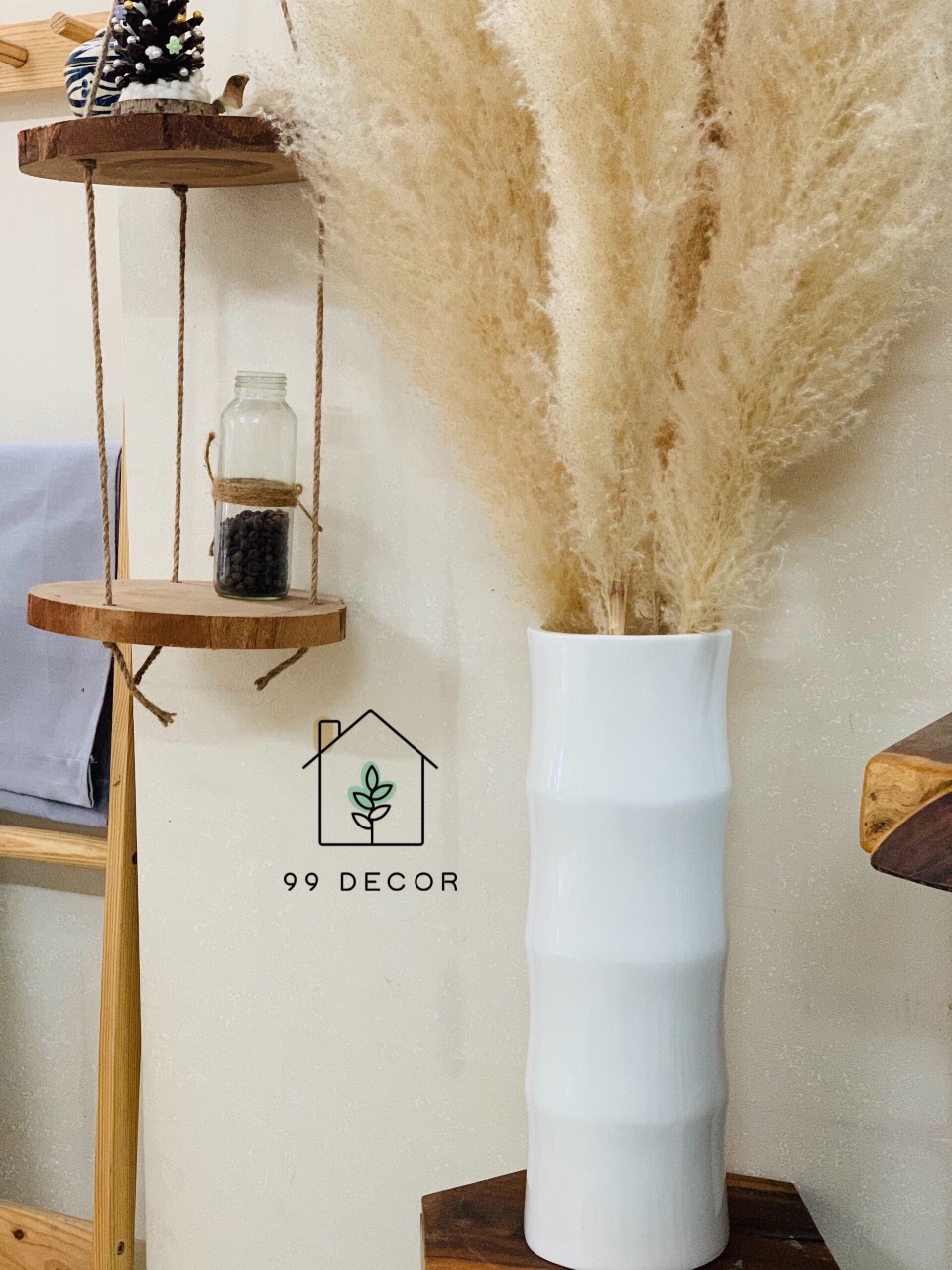 Bình cắm hoa khô lọ trúc tự nhiên trang trí nhà cửa 99 decor