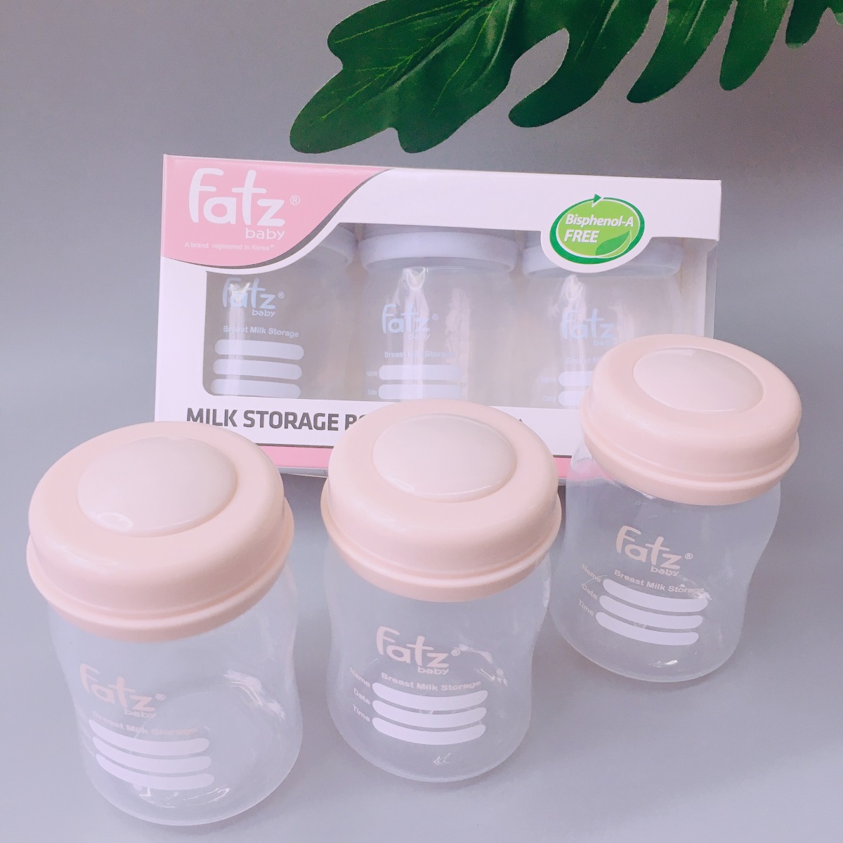Bộ 3 bình trữ sữa 150ml fatzbaby - made in thailand
