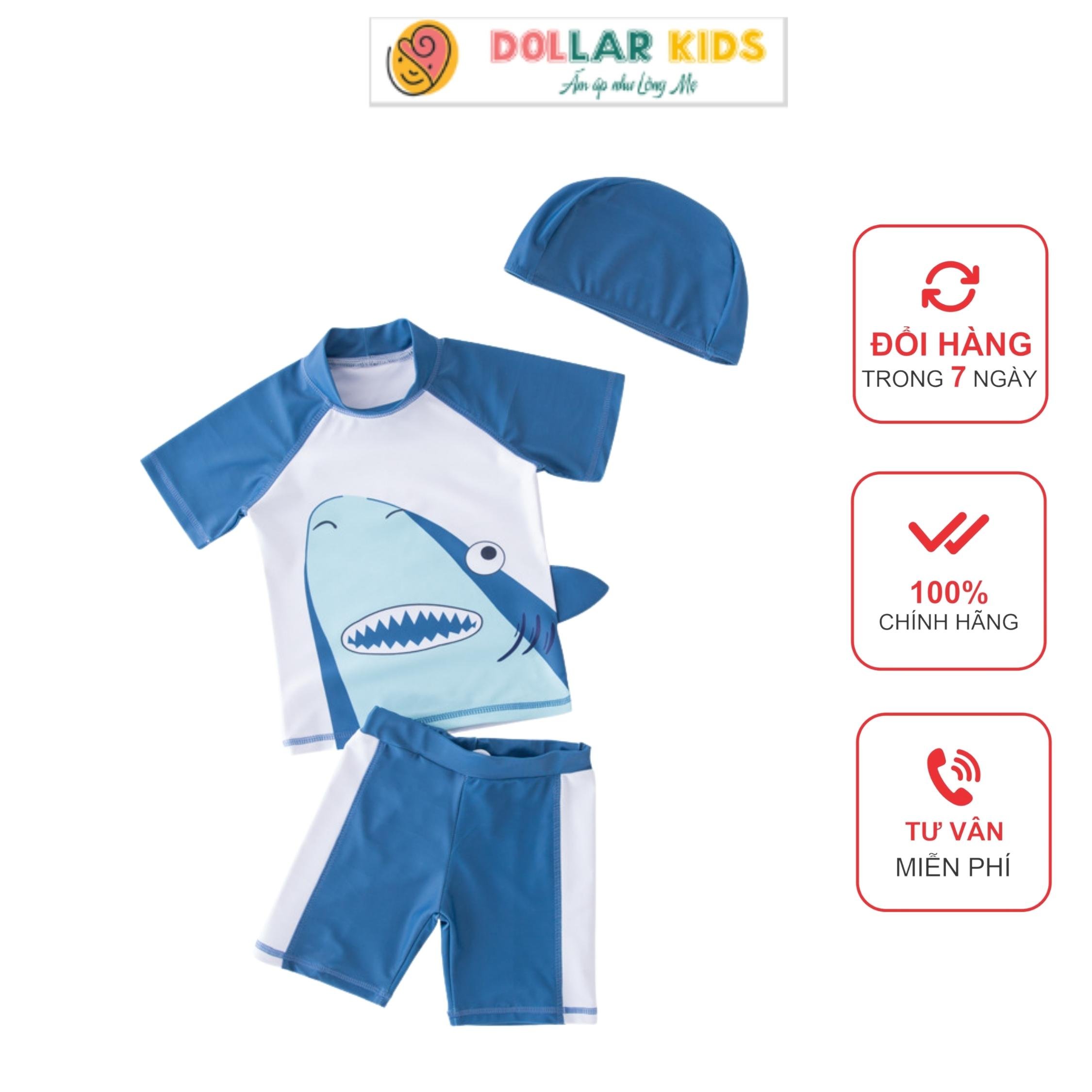 Đồ bơi trẻ em dollarkids in hình cá mập dành cho bé từ 10kg đến 45kg